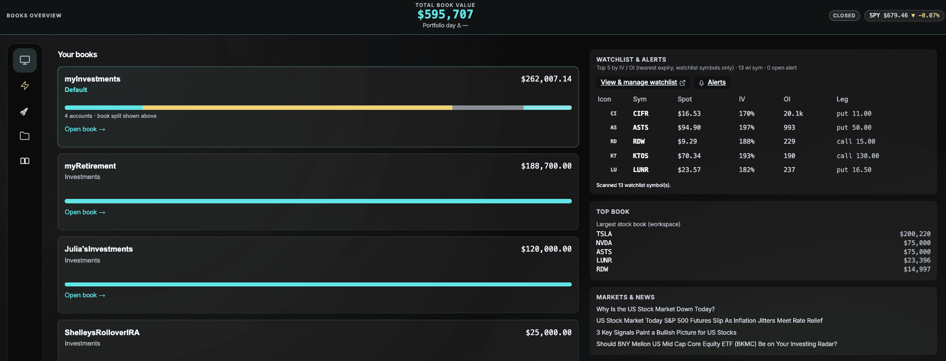 Portfolio desk screenshot